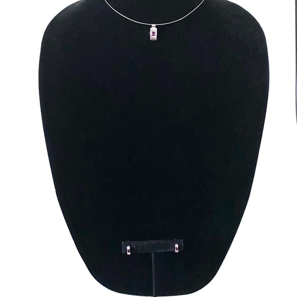 Express Earrings Necklace Set with Crystals - Picture 5 of 10